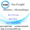 Fret maritime Port de Shenzhen expédition au Mozambique